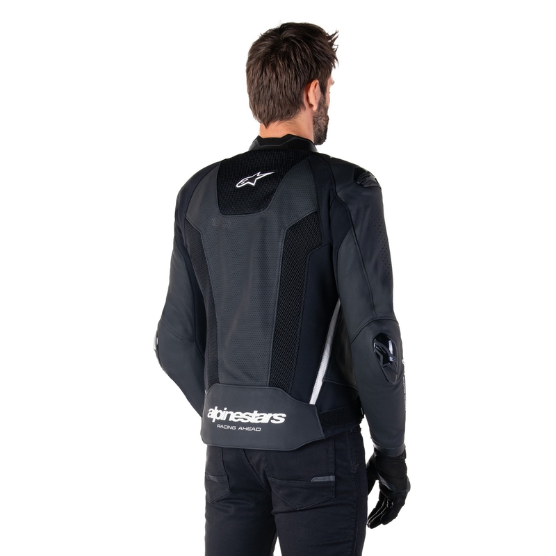 Alpinestars Missile 3 Airflow Black and White ādas motocikla jaka