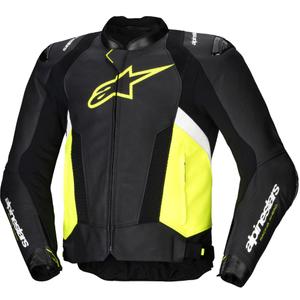 Alpinestars Missile 3 Airflow Black-Fluo Yellow-White ādas motocikla jaka