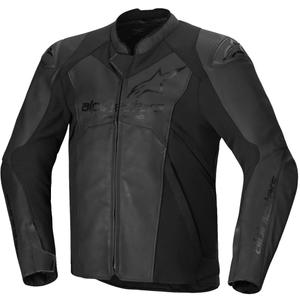 Alpinestars Faster 3 Black ādas motocikla jaka