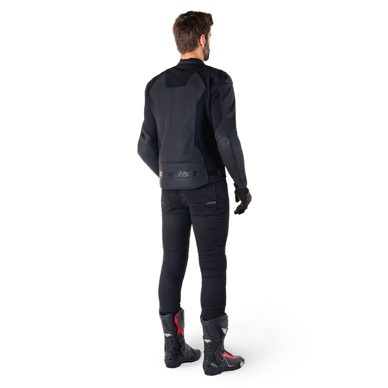 Alpinestars Faster 3 Airflow Black ādas motocikla jaka