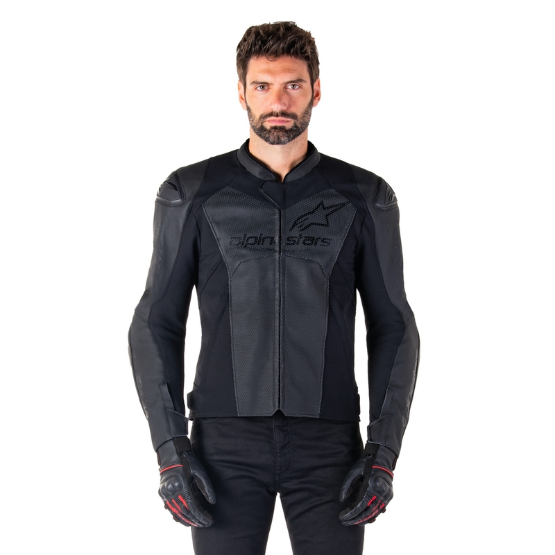 Alpinestars Faster 3 Airflow Black ādas motocikla jaka
