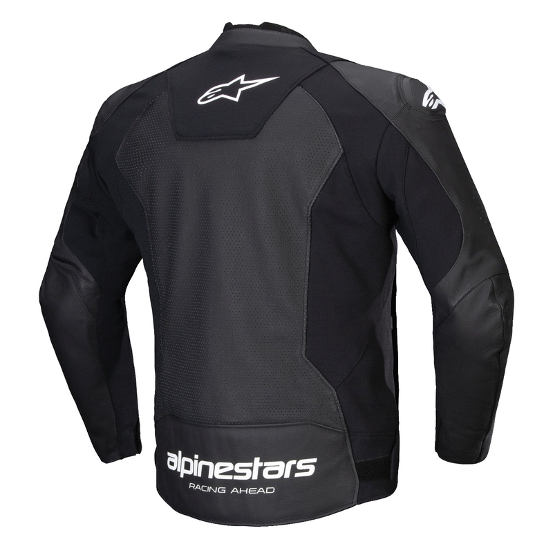 Alpinestars Faster 3 Airflow Black and White ādas motocikla jaka