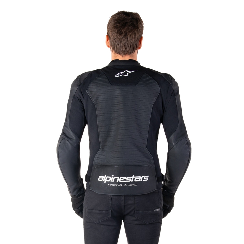 Alpinestars Faster 3 Airflow Black and White ādas motocikla jaka