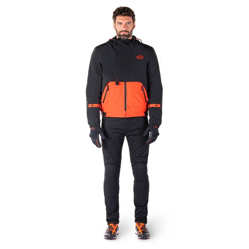 Alpinestars Mootant ūdensnecaurlaidīga parka melns-fluo oranžs