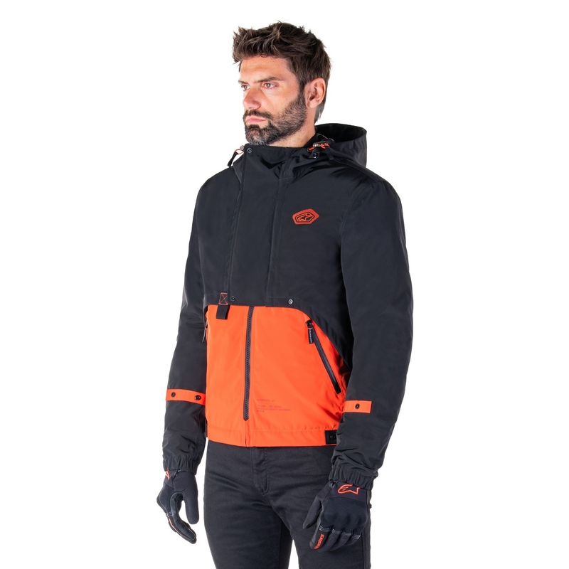 Alpinestars Mootant ūdensnecaurlaidīga parka melns-fluo oranžs