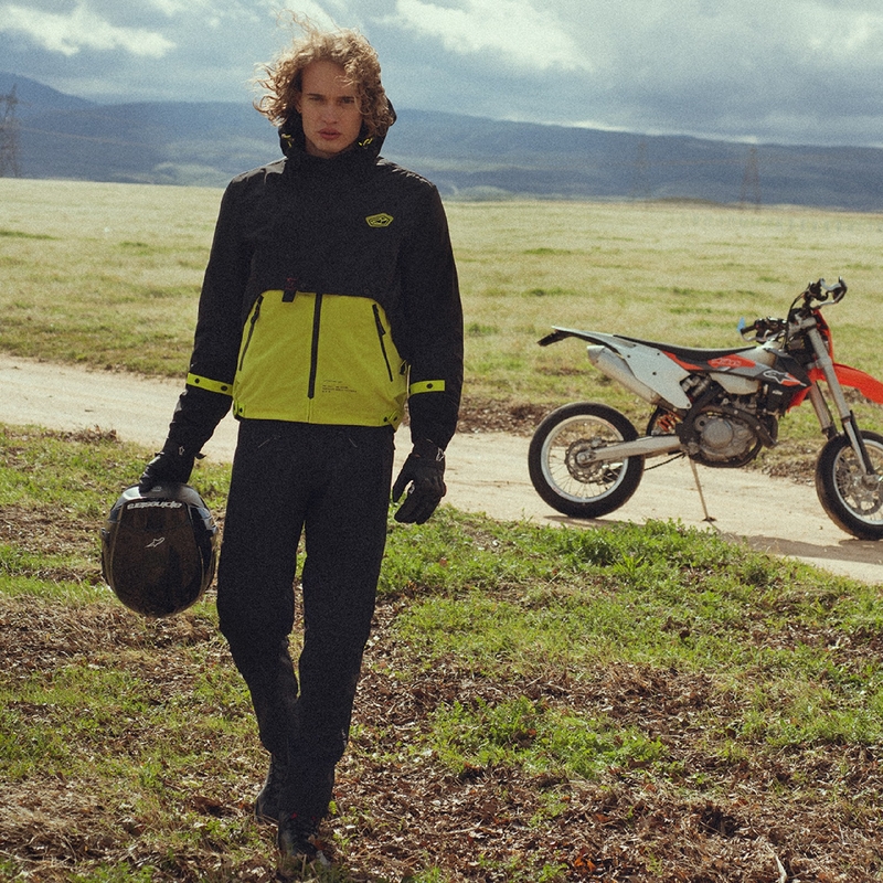 Alpinestars Mootant ūdensnecaurlaidīga parka melns-fluo oranžs