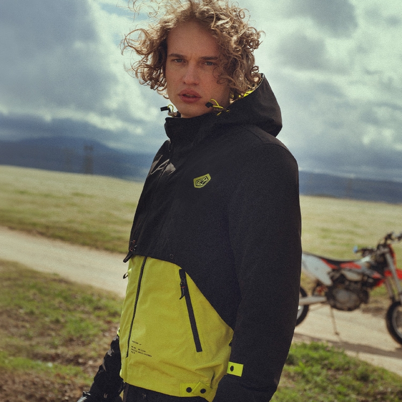 Alpinestars Mootant ūdensnecaurlaidīga parka melns-fluo oranžs