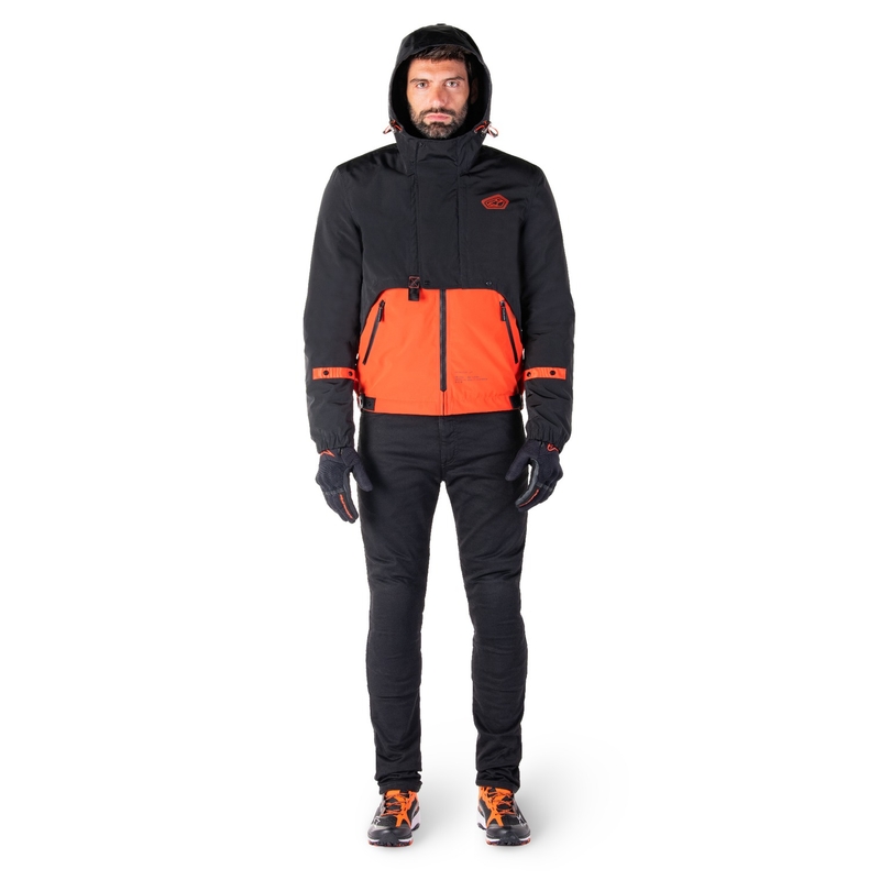 Alpinestars Mootant ūdensnecaurlaidīga parka melns-fluo oranžs