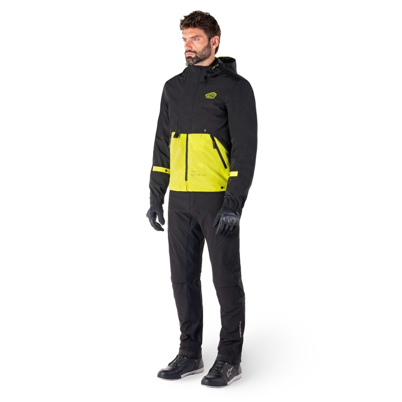 Alpinestars Mootant ūdensnecaurlaidīga jaka Black-Fluo Yellow