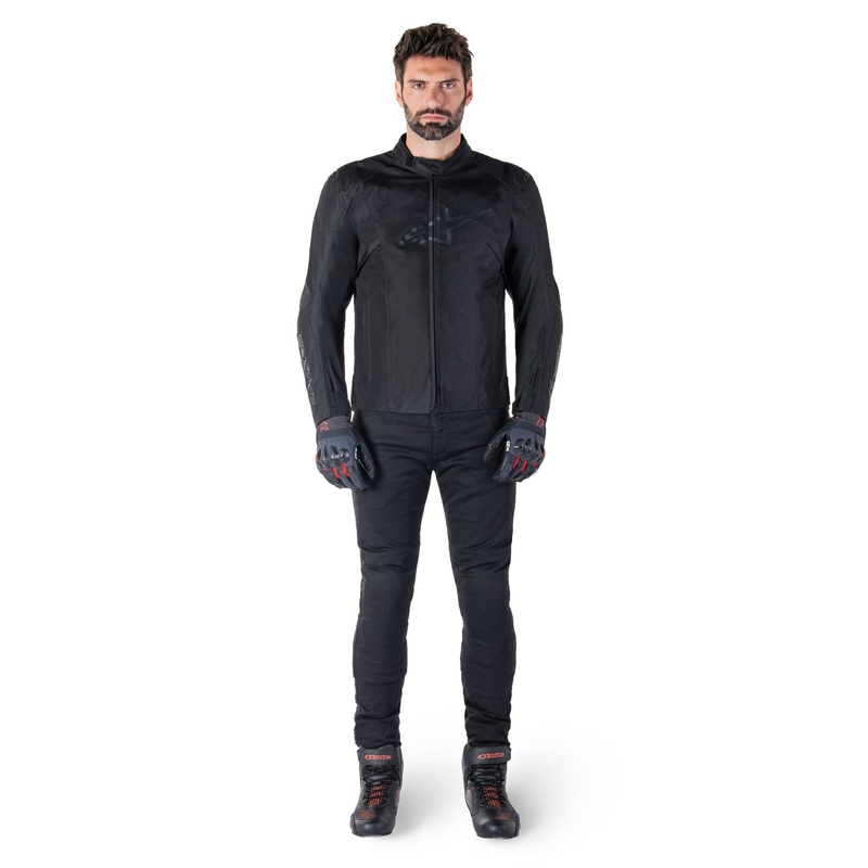 Alpinestars T-SPS 2 ūdensnecaurlaidīga melna motocikla jaka