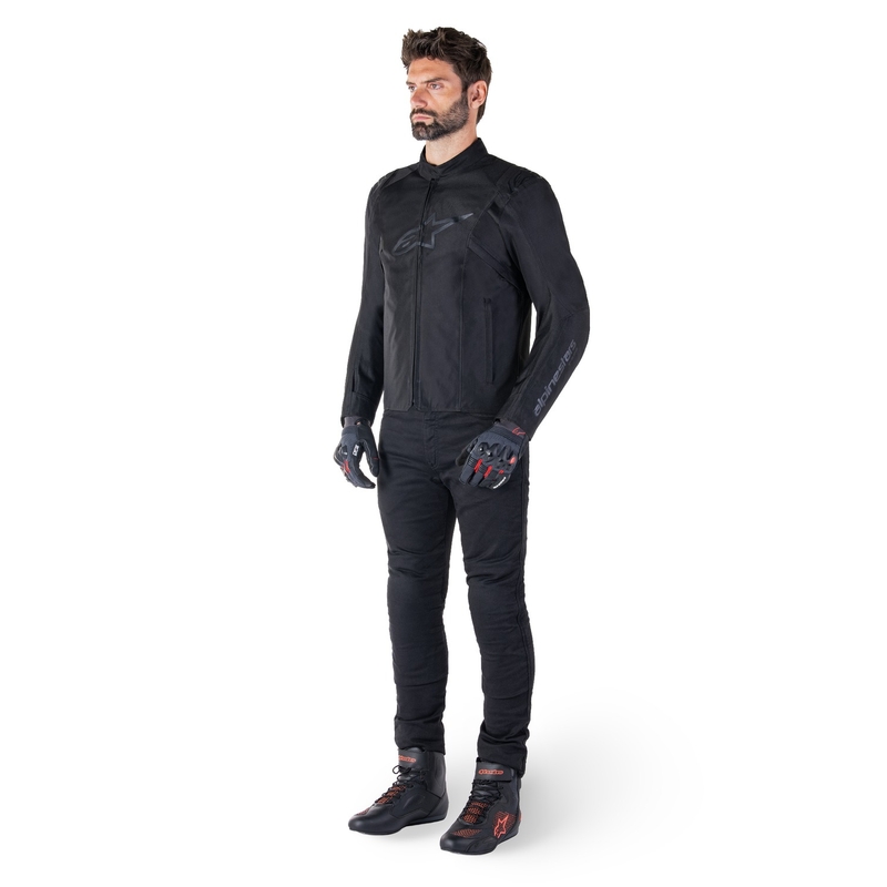 Alpinestars T-SPS 2 ūdensnecaurlaidīga melna motocikla jaka