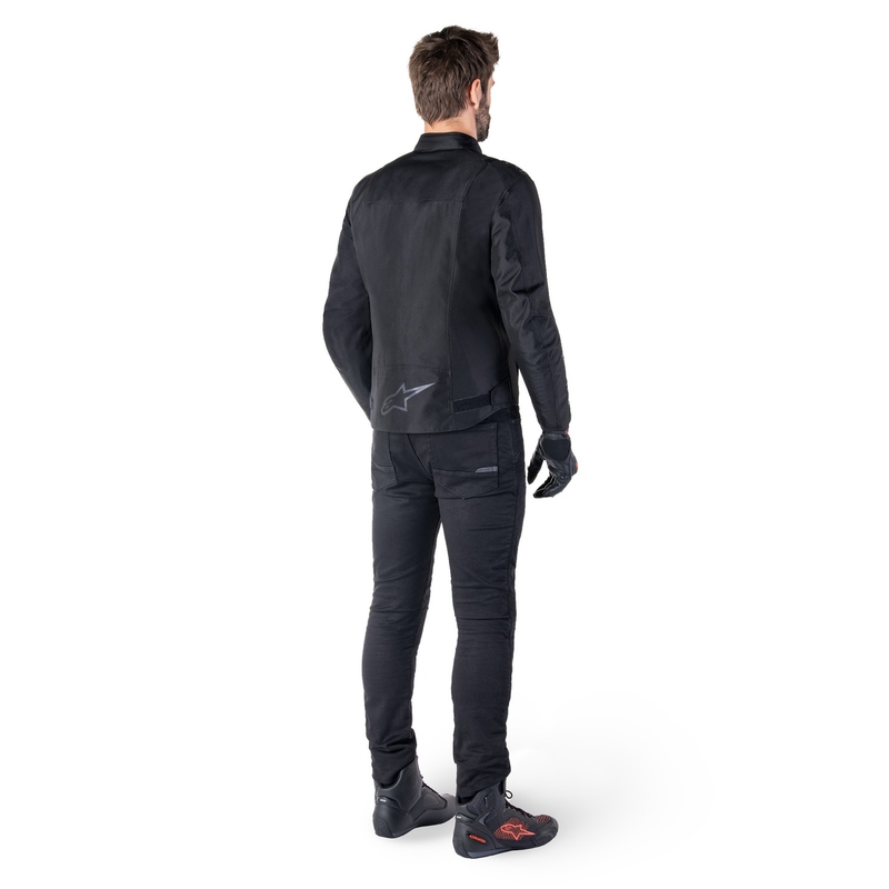 Alpinestars T-SPS 2 ūdensnecaurlaidīga melna motocikla jaka