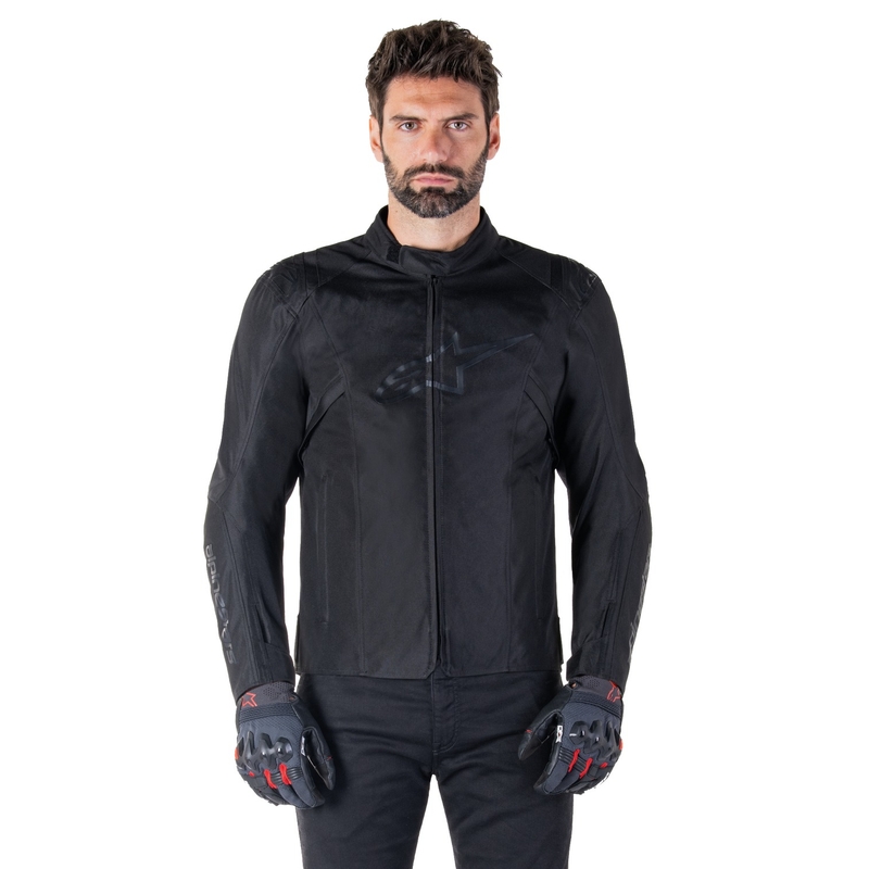 Alpinestars T-SPS 2 ūdensnecaurlaidīga melna motocikla jaka