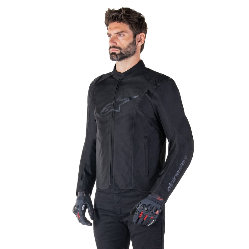 Alpinestars T-SPS 2 ūdensnecaurlaidīga melna motocikla jaka