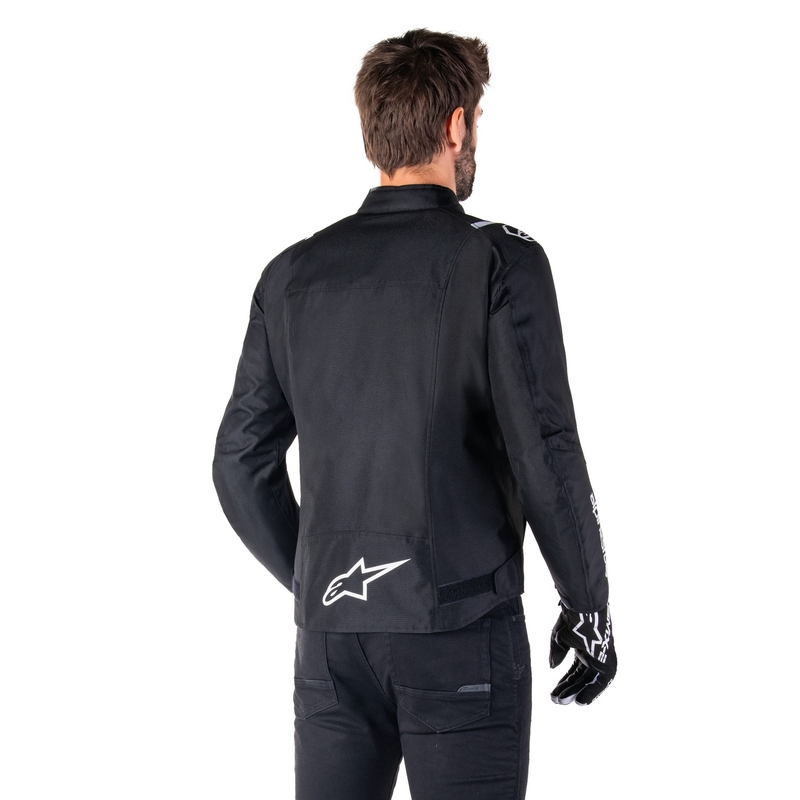 Alpinestars T-SPS 2 ūdensnecaurlaidīga melnbalta motocikla jaka