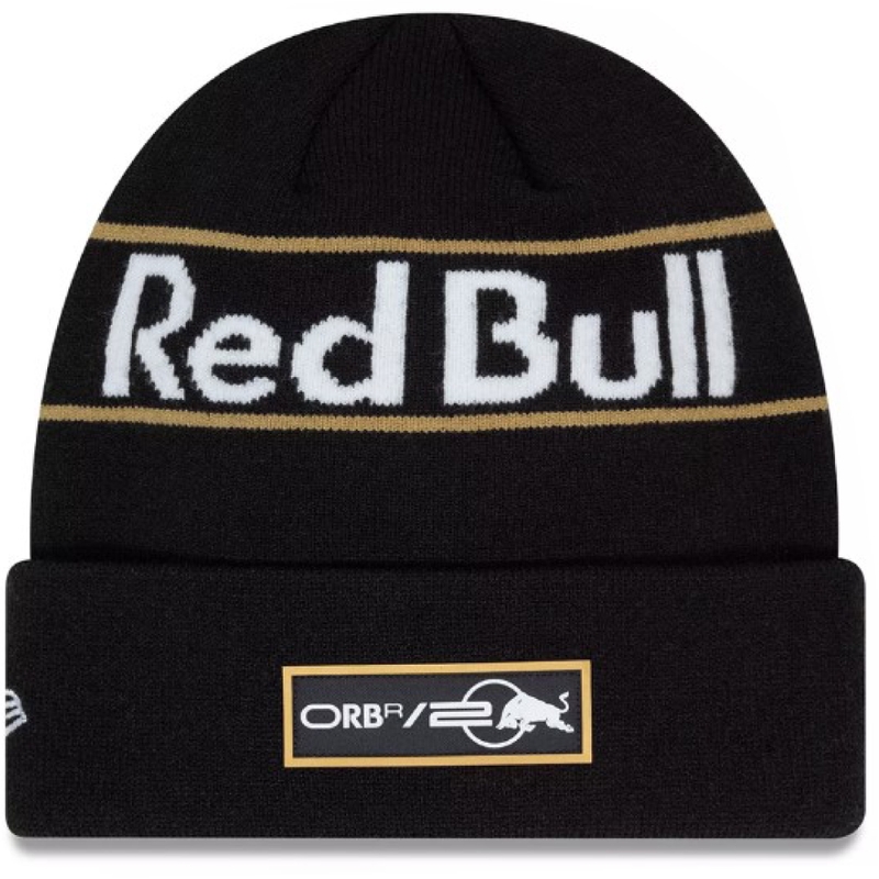 Red Bull Racing F1 zelta cepure melna