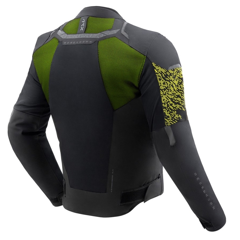 Motocikla jaka Rebelhorn Jax black-fluo yellow