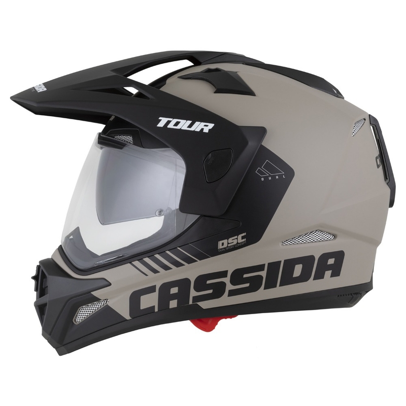 Enduro ķivere Cassida Tour 2.0 Dual matēta smilšu melna
