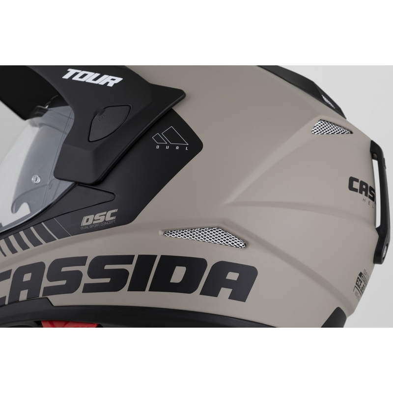 Enduro ķivere Cassida Tour 2.0 Dual matēta smilšu melna