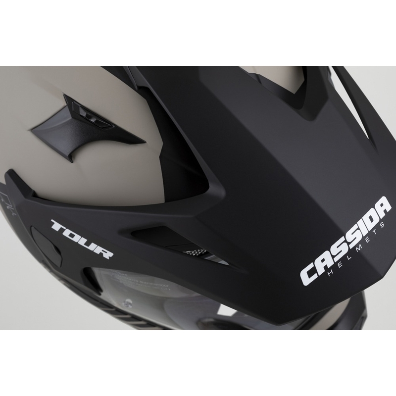 Enduro ķivere Cassida Tour 2.0 Dual matēta smilšu melna