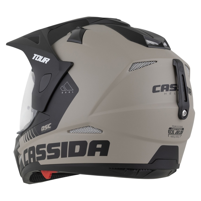 Enduro ķivere Cassida Tour 2.0 Dual matēta smilšu melna