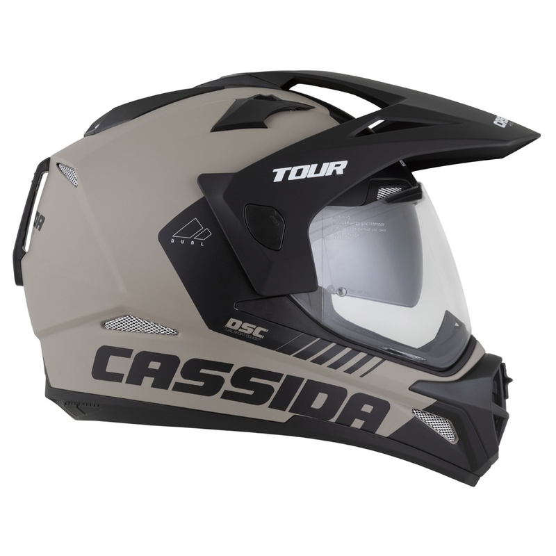 Enduro ķivere Cassida Tour 2.0 Dual matēta smilšu melna