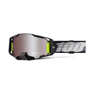 Motokrosa brilles 100% ARMEGA Lightspeed ar sudraba HIPER pleksi