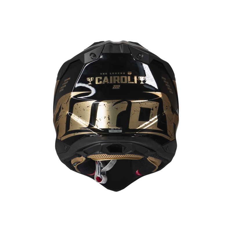 Motokrosa ķivere Airoh Aviator 3.0 "TC 222 THE LEGEND" melns-zelts