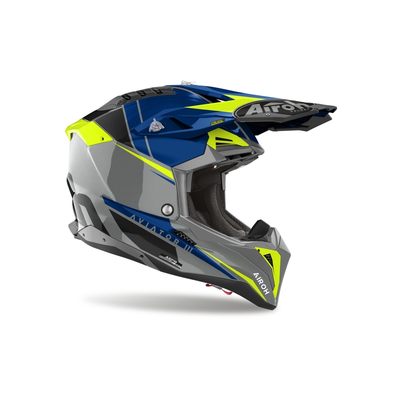 Motokrosa ķivere Airoh Aviator 3.0 Push blue