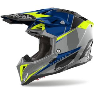 Motokrosa ķivere Airoh Aviator 3.0 Push blue