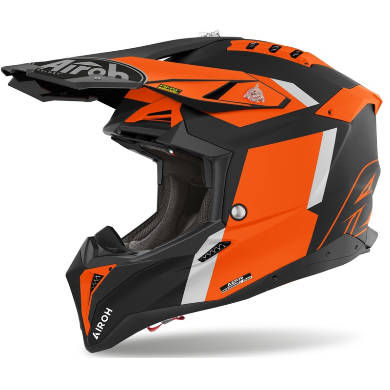 Motokrosa ķivere Airoh Aviator 3 Glory orange matt
