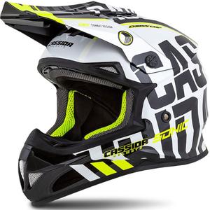 Cassida Cross Cup Sonic motokrosa ķivere melns-balts-fluo dzeltens