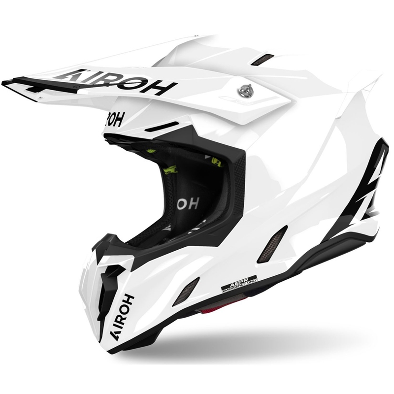 Motokrosa ķivere Airoh Twist 3 Krāsa balta spīdīga