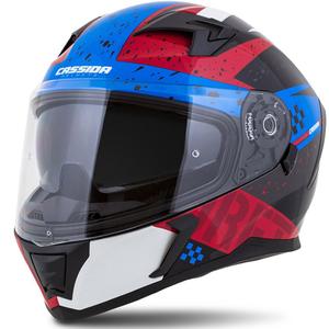 Integral moto ķivere Cassida Integral 3.0 DRFT sarkanīgi perlamutra zila