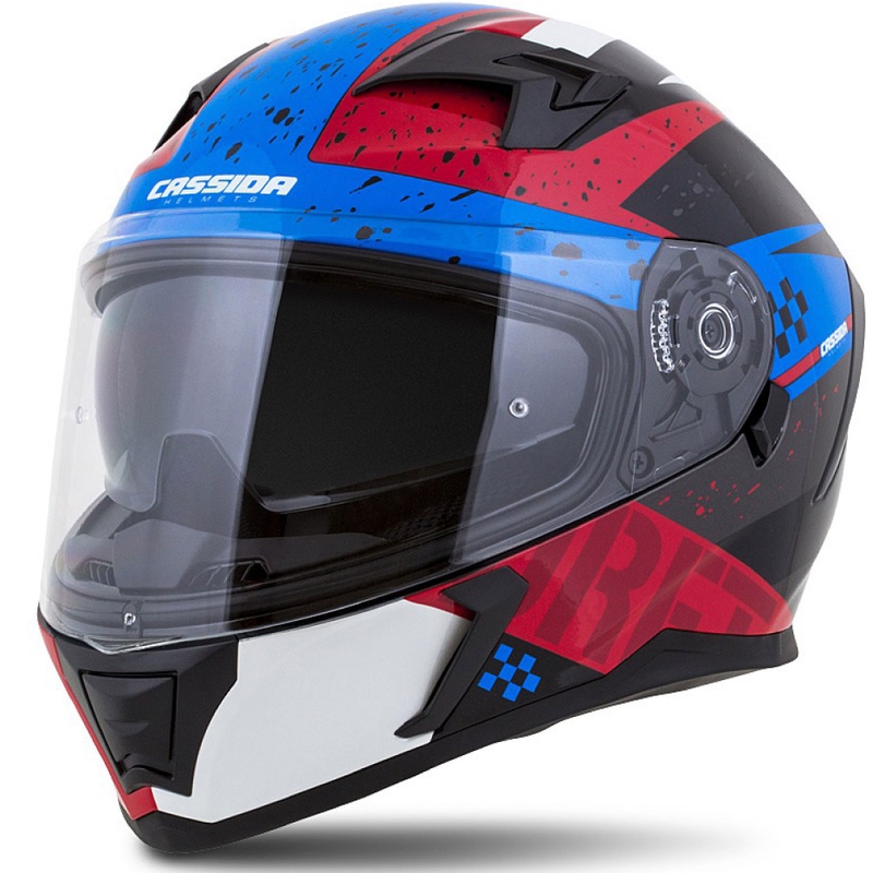 Integral moto ķivere Cassida Integral 3.0 DRFT sarkanīgi perlamutra zila