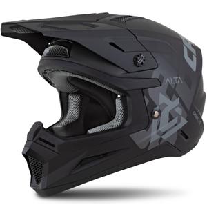 Cassida Cross Cup 2 Alta motokrosa ķivere matēts melns-pelēks