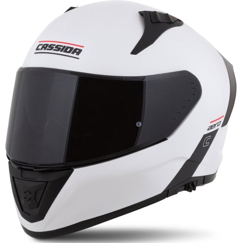 Cassida Aero integrāla motocikla ķivere matēta balta-melna