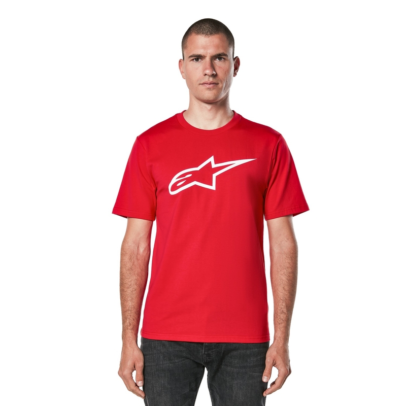 T-krekls Alpinestars Ageless 2.0 CSF sarkans un balts