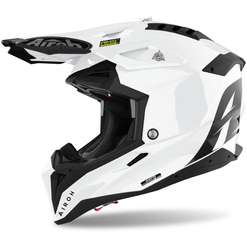 Motokrosa ķivere Airoh Aviator 3.0 Krāsa balta spīdīga