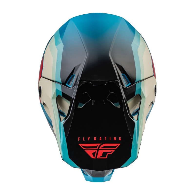 Motokrosa ķivere FLY Racing Formula CP melna-pelēka-turkīza