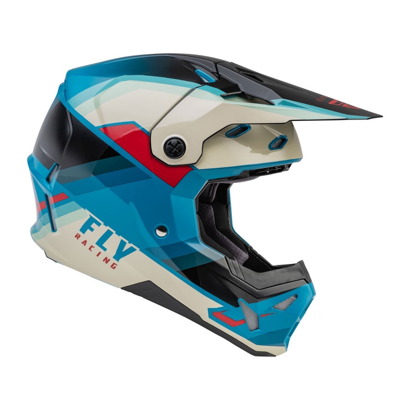 Motokrosa ķivere FLY Racing Formula CP melna-pelēka-turkīza
