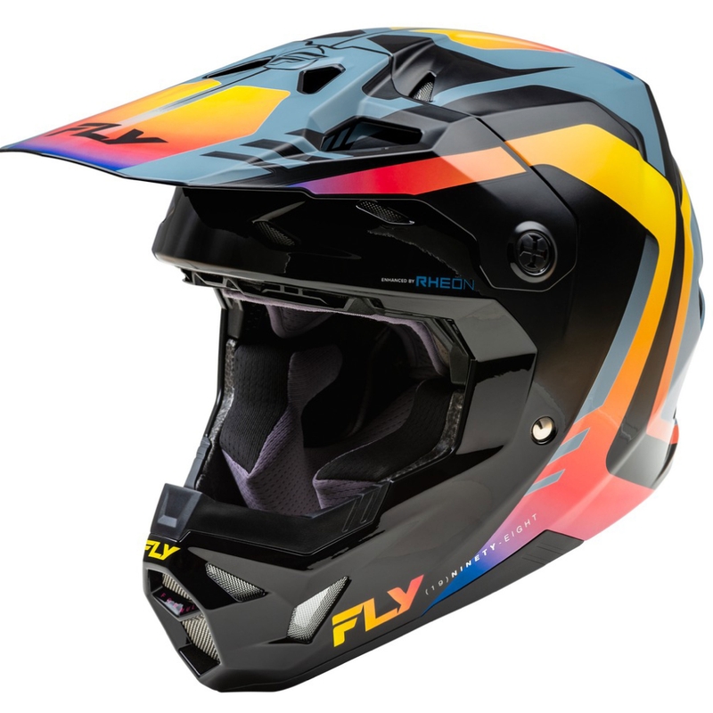 Motokrosa ķivere FLY Racing Formula CP black-grey-rainbow
