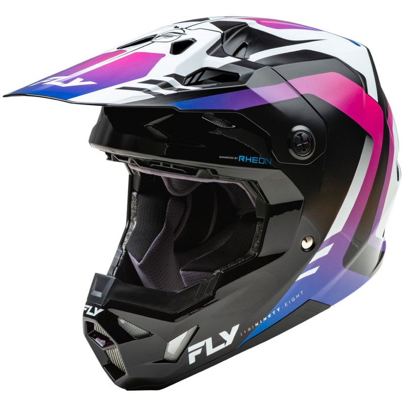 Motokrosa ķivere FLY Racing Formula CP balta-melna-violeta