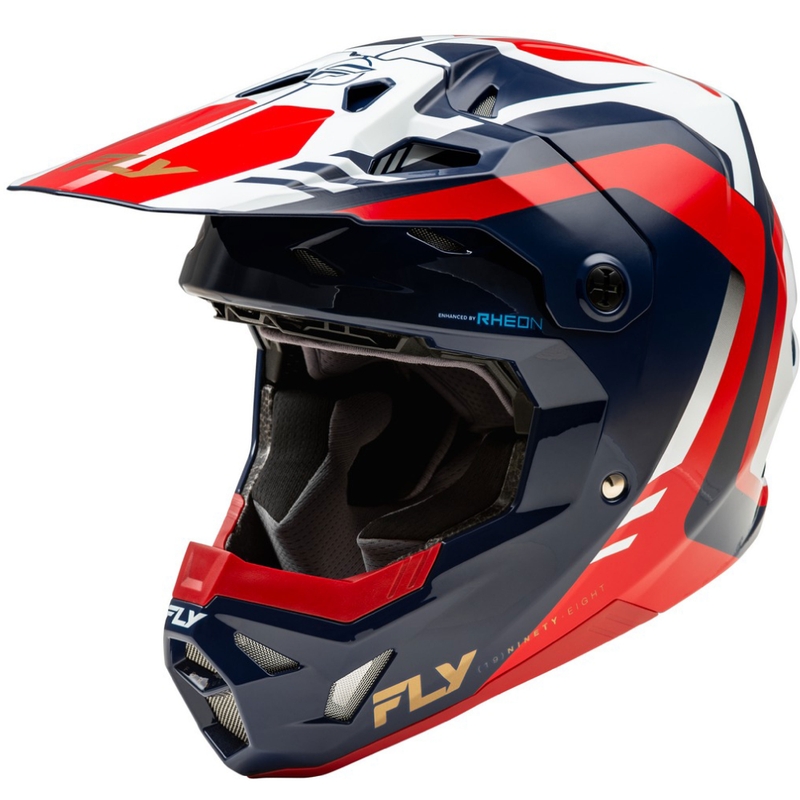 Motokrosa ķivere FLY Racing Formula CP sarkanbaltsarkanzila