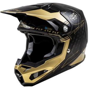 Motokrosa ķivere FLY Racing Formula S Carbon black-gold