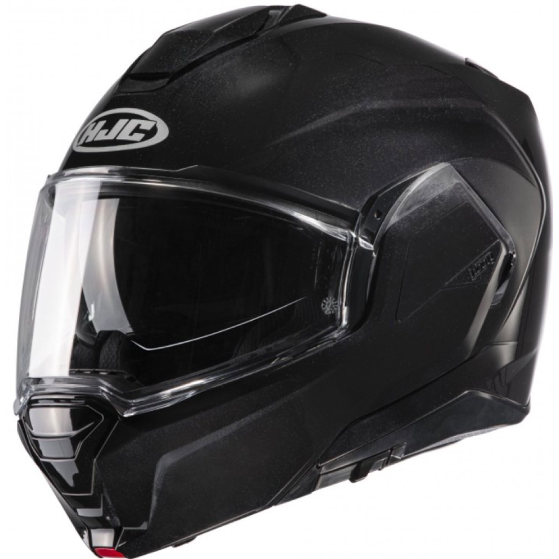 Salokāmā motociklu ķivere HJC I100 Solid metal black