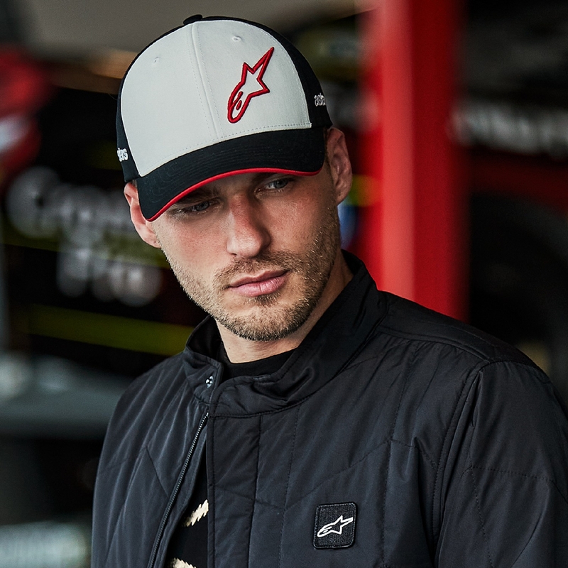 Alpinestars Sessionized Snapback cepure balta-melna-sarkana