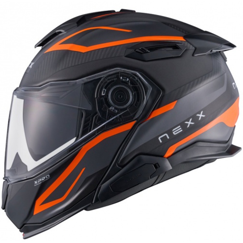 Flip-up motociklistu ķivere Nexx X.Lifetour PRO Mile matēta oranži pelēka izpārdošana