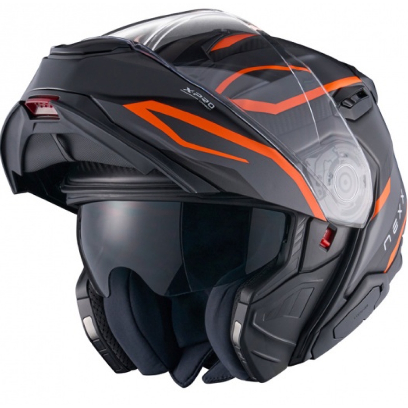 Flip-up motociklistu ķivere Nexx X.Lifetour PRO Mile matēta oranži pelēka izpārdošana