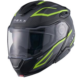 Flip-up moto ķivere Nexx X.Lifetour PRO Mile matēti pelēka-fluo dzeltena